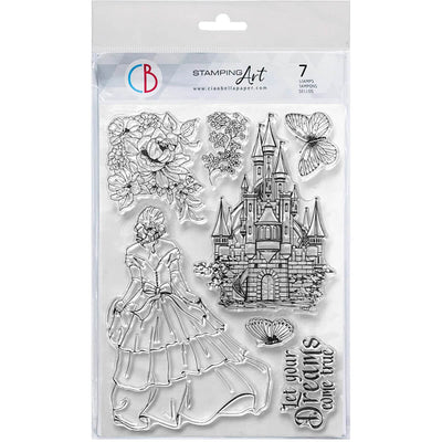 Once Upon a Time 6x8 in. Clear Stamp Reign of Grace Collection by Ciao Bella PS8075