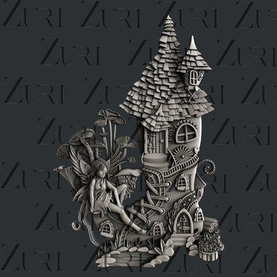 Fairy Cottage Mold by Zuri