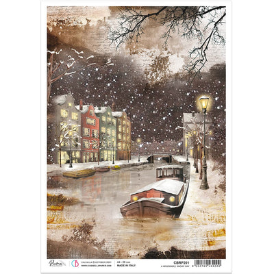A Memorable Snowy Day A4 Rice Paper by Ciao Bella