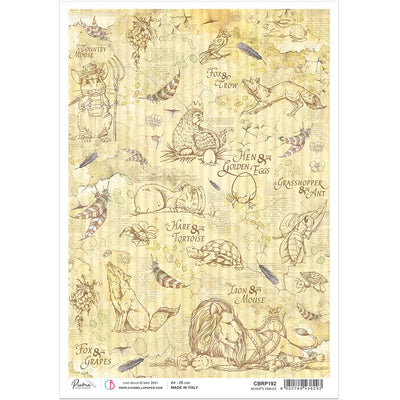 Aesop's fables - A4 Rice Paper Aesop's Fables Ciao Bella Collection