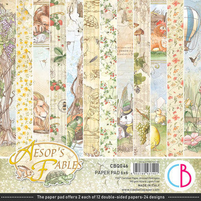 Aesop's Fables Fussy Cut Pad 6x6 24/Pkg by Ciao Bella