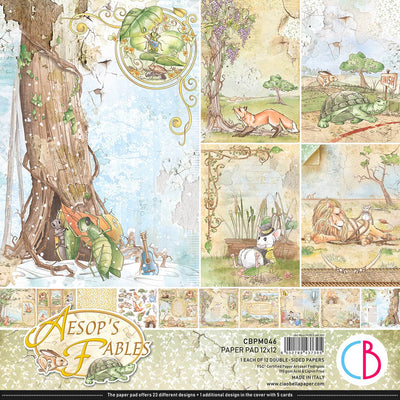 Aesop's Fables Paper Pad 12x12 12/Pkg by Ciao Bella