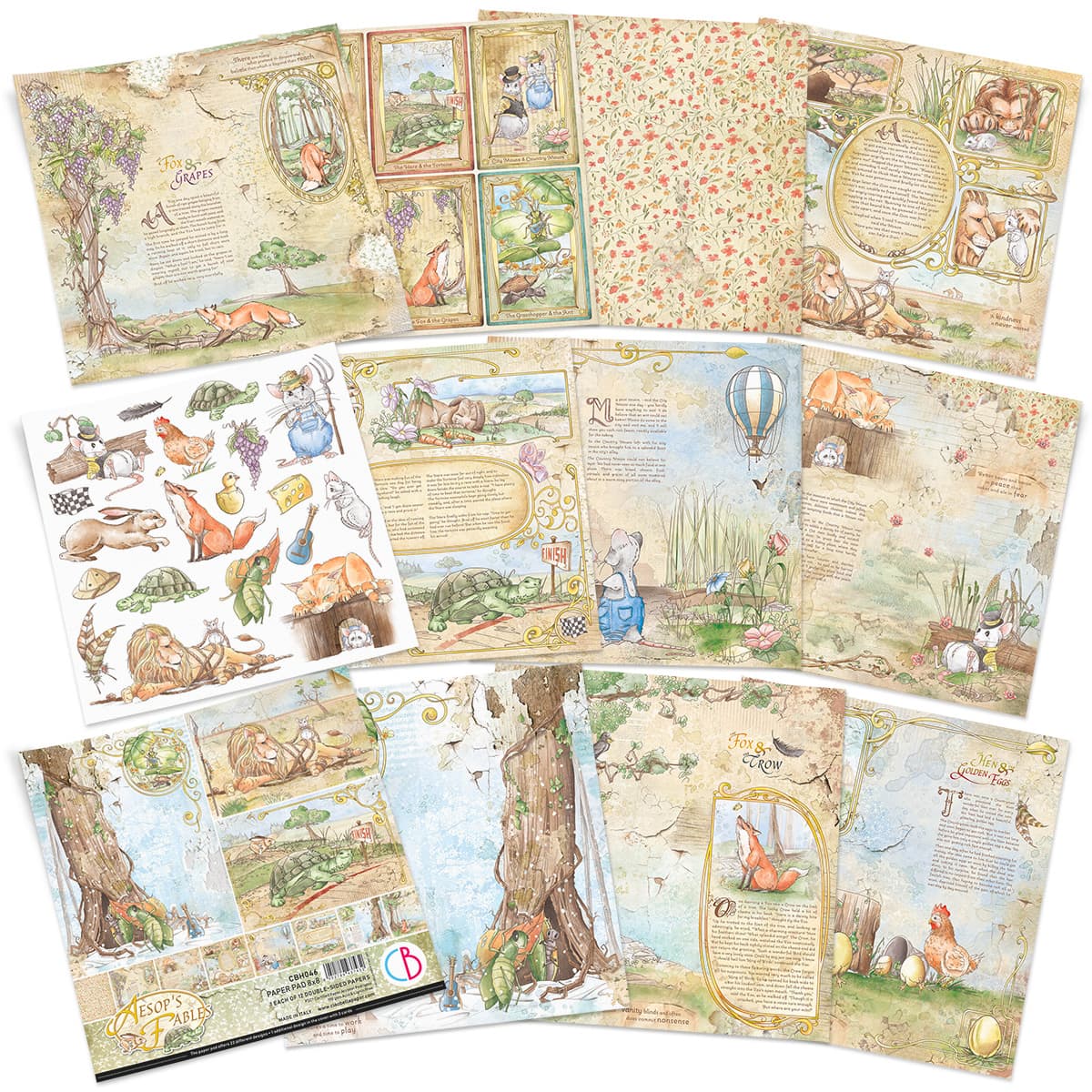 Paper Fable Papercraft Paper Pad 8x8 – Tagged