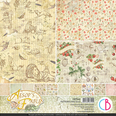 Aesop's Fables Patterns Pad 12x12 8/Pkg by Ciao Bella