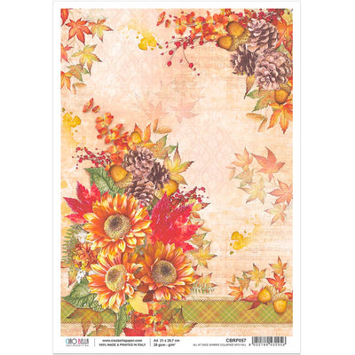 All at once summer collapsed into fall - A4 Rice Paper Sound of Autumn Ciao Bella Collection