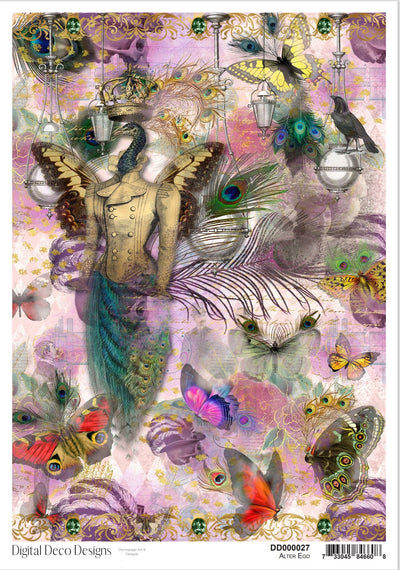 Alter Ego A4 Rice Paper Digital Deco Design Collection