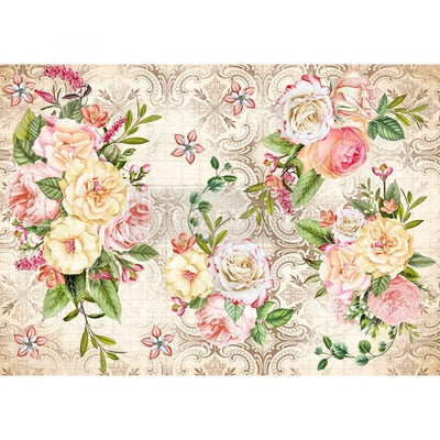 Amiable Roses Decor Rice Paper 11.5" x 16.25"
