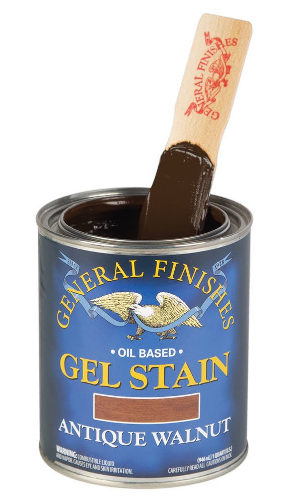 General Finishes Gel Stain, Oil Based, Antique Walnut, Gallon 