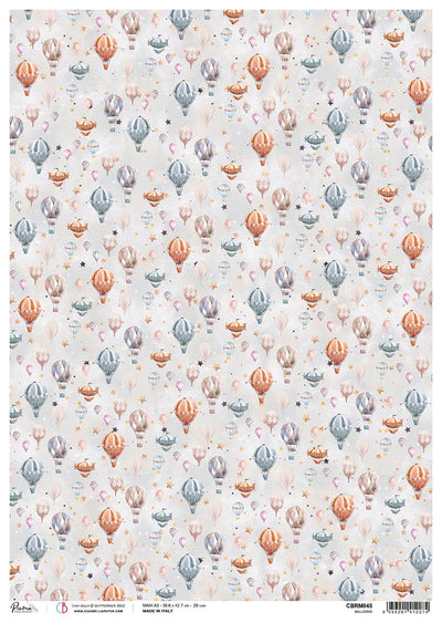 Balloons A3 Rice Paper Dreamland Collection by Ciao Bella