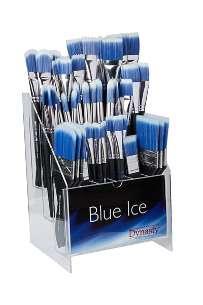 Blue Ice Display Brush Set with 54 Brushes