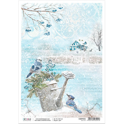 Blue Jay - A4 Rice Paper Time for Home Ciao Bella Collection