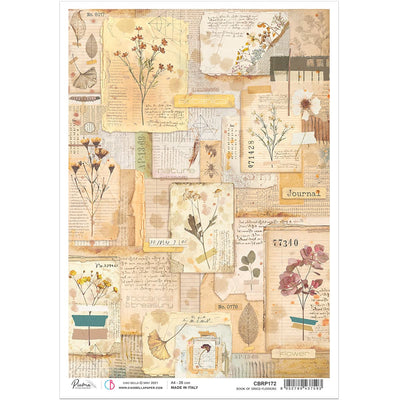 Book of dried flowers A4 Rice Paper by Ciao Bella