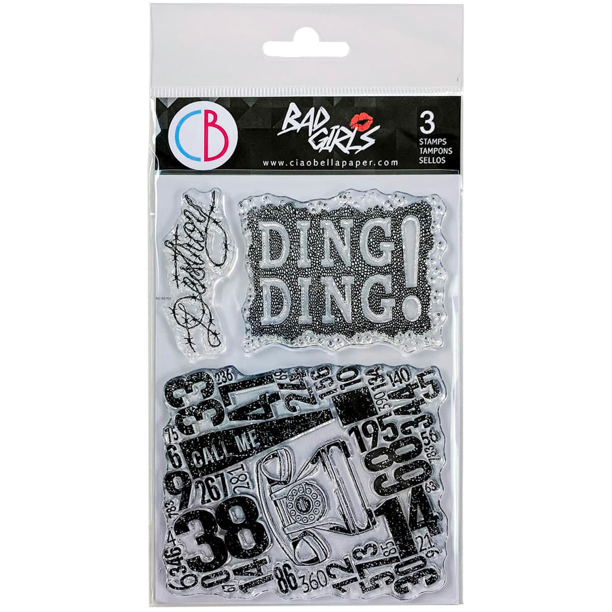 Ciao Bella Clear Stamp Set 4"x6" Call Me! Ciao Bella Clear Stamp Set 4"x6" Call Me!