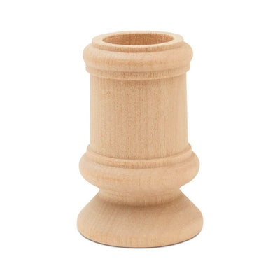 Classic Solid Wood Candle Cup - 1 5/8 W x 2 1/2 H