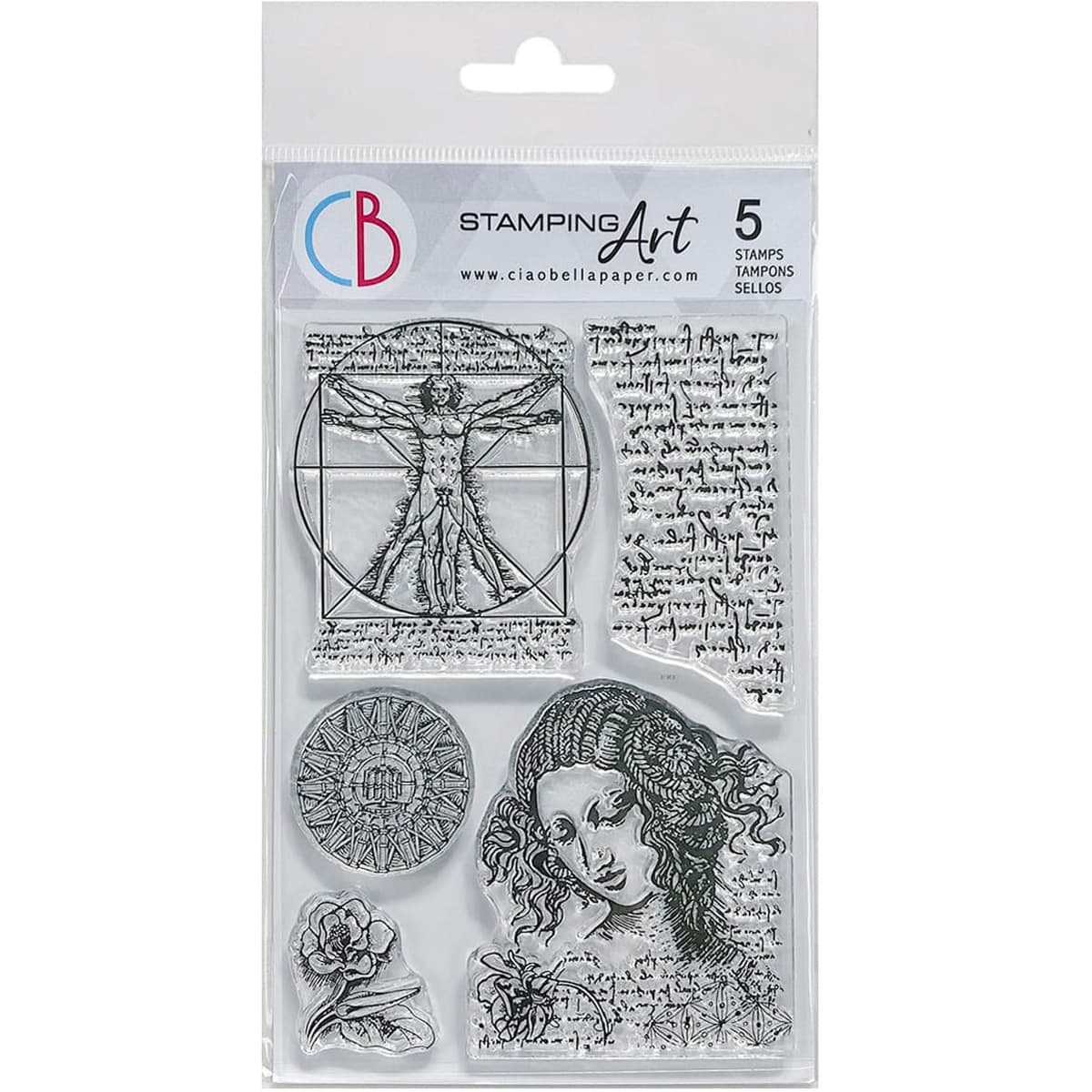 Codex Leonardo Clear Stamp 4x6 by Ciao Bella Stamping Art – All Paint ...