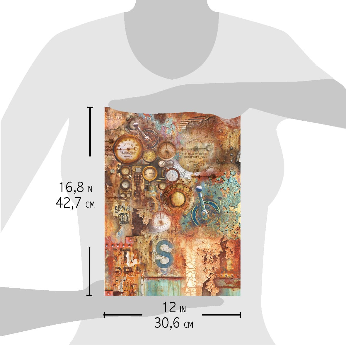 Collateral Rust Paper A3 Decoupage Rice Paper – Tagged