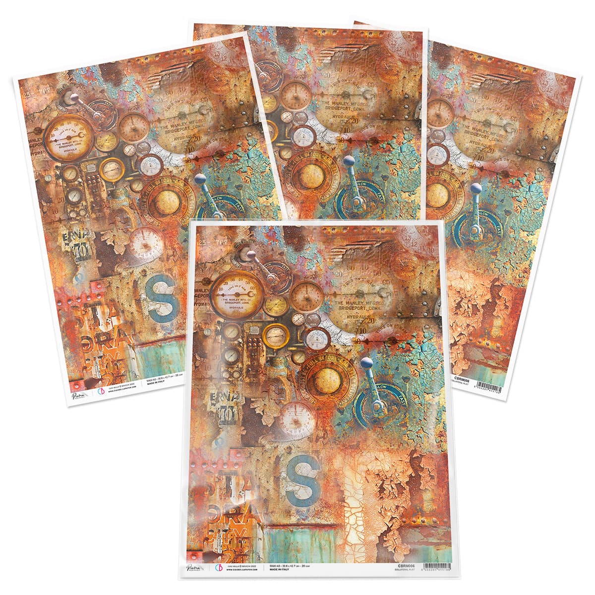 Collateral Rust Paper Collateral Rust - A3 Rice Paper Collateral Rust Ciao Bella Collection ...