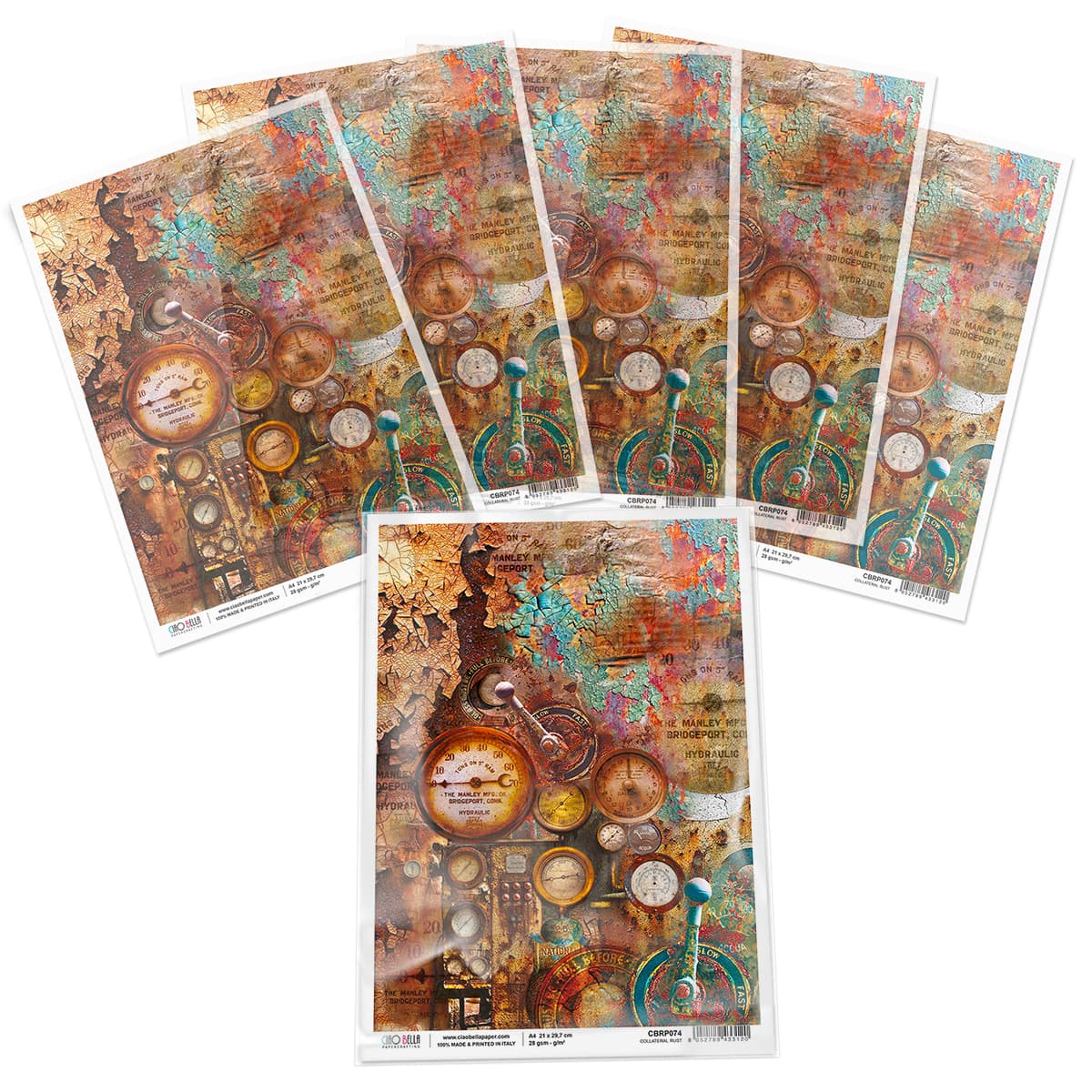 Collateral Rust Paper Collateral Rust - A4 Rice Paper Collateral Rust Ciao Bella Collection ...