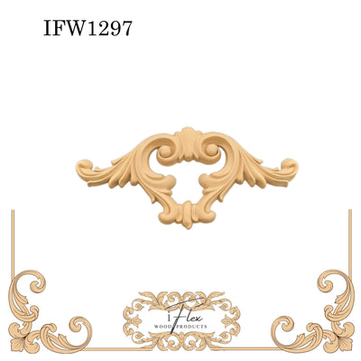 Decorative Scroll Pediment IFW 1297