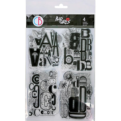 Design Letters ABCD - Clear Stamp 6x8 by Ciao Bella Stamping Art
