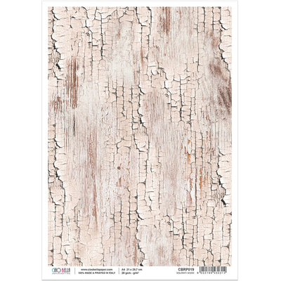 Dolomiti wood - A4 Rice Paper Woodland Ciao Bella Collection