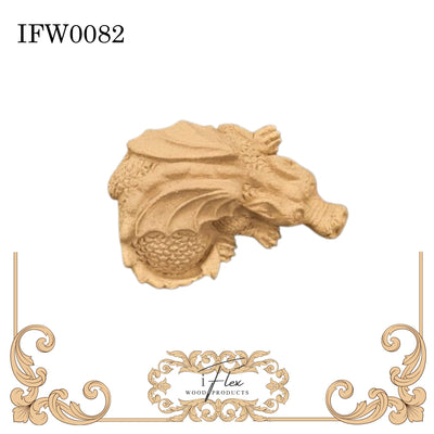 Dragon Heat Bendable Wood You Bend Pliable Embellishment - IFW 0082