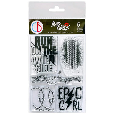 Epic Girl Bad Girls Clear Stamp 4x6 by Ciao Bella Stamping Art