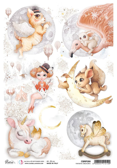 Fantastic Creatures A4 Rice Paper by Ciao Bella