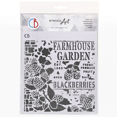 Farmhouse Garden - Texture Stencil 8x8 by Ciao Bella Stencil Art
