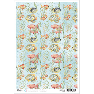 Fishes - A4 Rice Paper Underwater Love Ciao Bella Collection