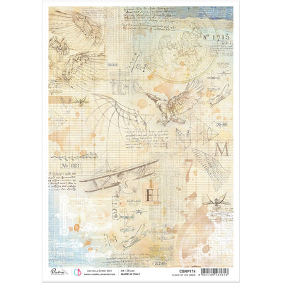 Flight of the birds - A4 Rice Paper Sign of the Times Ciao Bella Collection