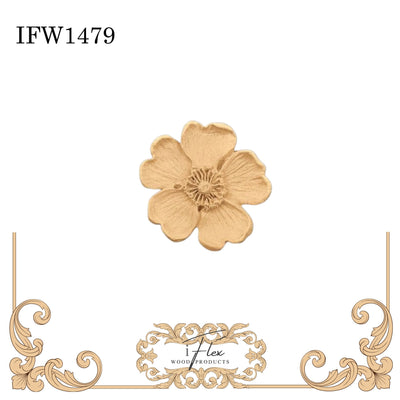 Floral Embellishment 1 1/2 inch - IFW 1479