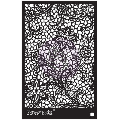 Floral Net Finnabair Stencil Redesign with Prima Size 6"× 9"
