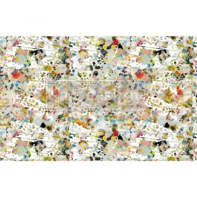 Flower Bed Decoupage Decor Tissue Paper Redesign with Prima