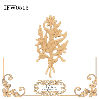 Flower Bouquet Moulding IFW 0513