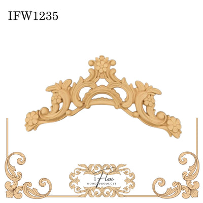 Flower Centerpiece Pediment IFW 1235