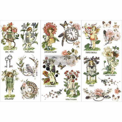 Flower Children Redesign with Prima Total Sheet Size 6″ X 12″