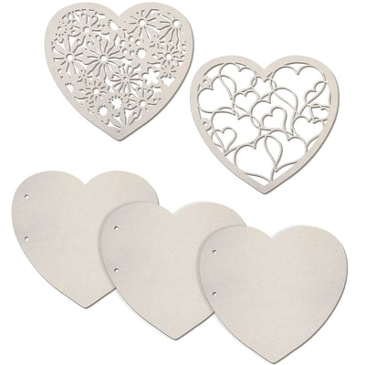 Flowers and Hearts 5 Piece Scrapbooking Album Binding Art Pages