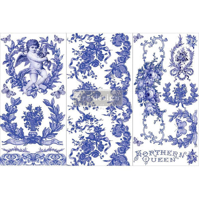 French Blue Mini Transfer Redesign with Prima Size 6″ X 12″