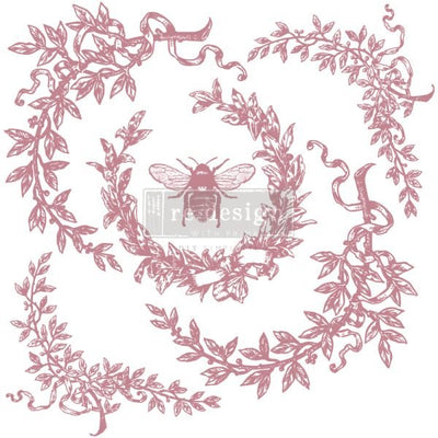 French Laurels Stamp Redesign Decor Clear-Cling Stamp