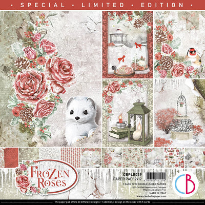 Frozen Roses Limited Edition Paper Pad 12x12 12/Pkg by Ciao Bella