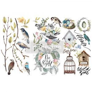 Garden Marvels Mini Transfer Redesign with Prima Sheet Size: 6″ X 12″