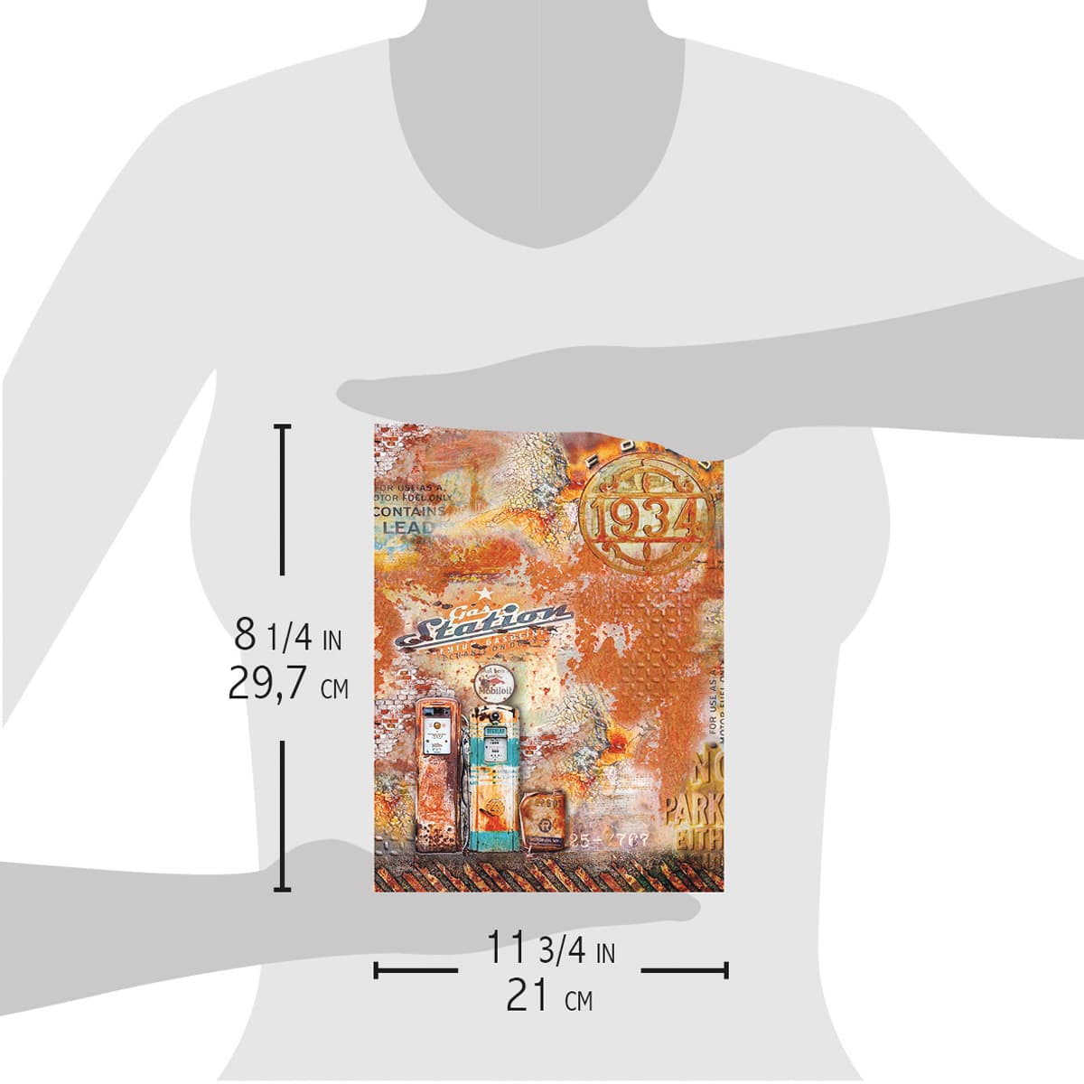 Collateral Rust Paper Gas Station A4 Rice Paper Collateral Rust Ciao Bella Collection – All ...