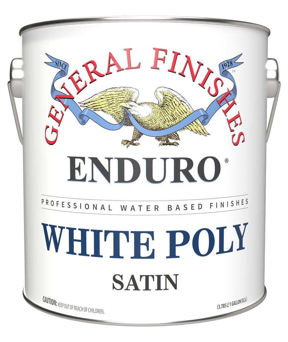 General Finishes Enduro White Poly Satin All Paint Products