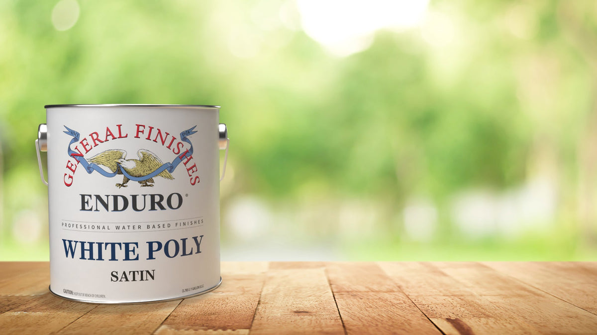 General Finishes Enduro White Poly Satin All Paint Products