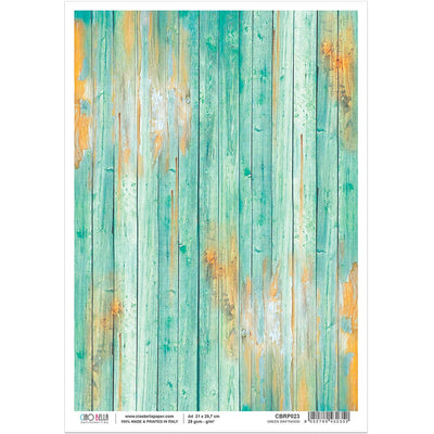 Green Driftwood - A4 Rice Paper Woodland Ciao Bella Collection