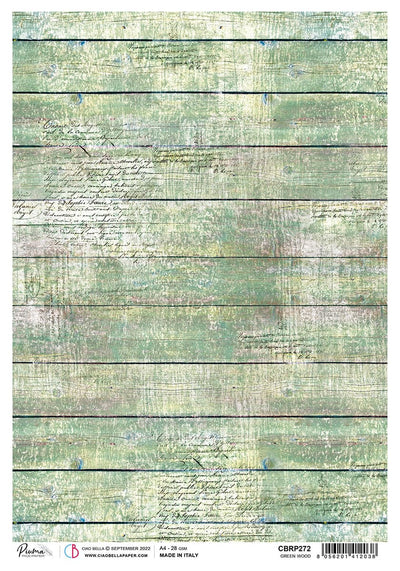 Green Wood A4 Rice Paper by Ciao Bella
