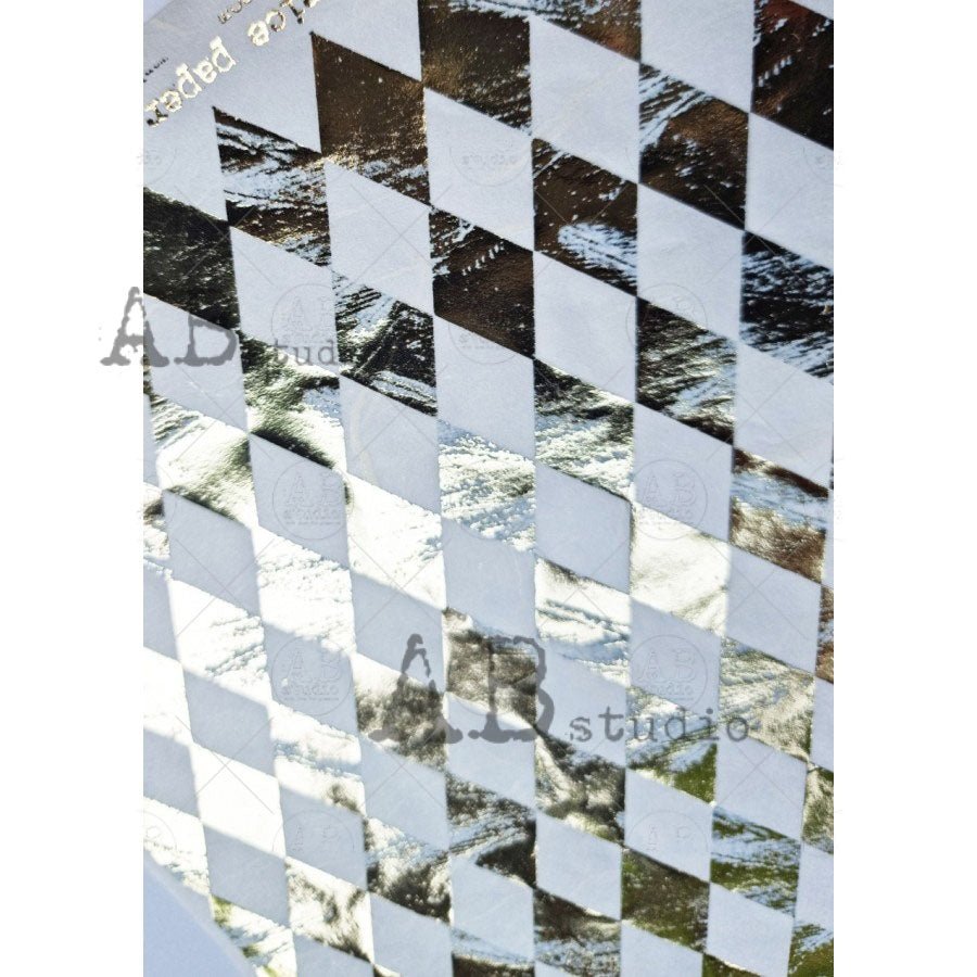 Harlequin Gilded Decoupage Rice Paper A4 Item No. 1010 by AB Studio ...