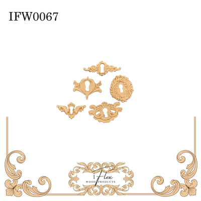 Keyhole Applique 5 Piece Set IFW 0067