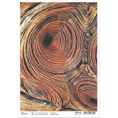 Knotty Wood - A4 Rice Paper Delta Ciao Bella Collection